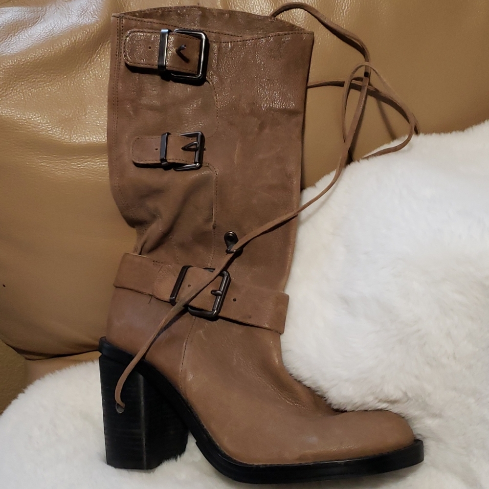 Vince Camuto skylas leather buckle boots - Picture 5 of 16